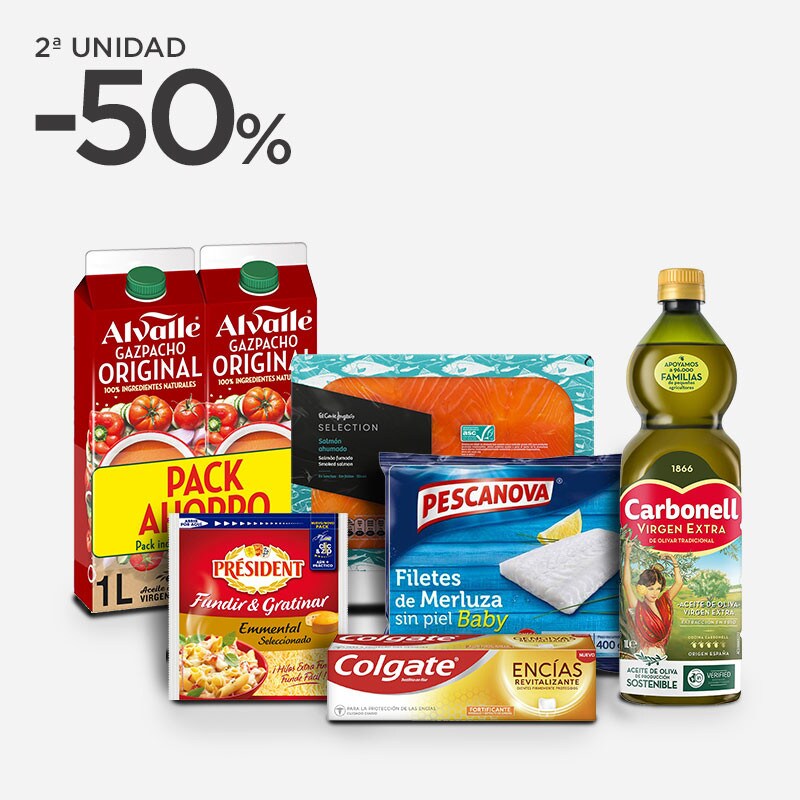 Supermercado - 2º unidad al 50%