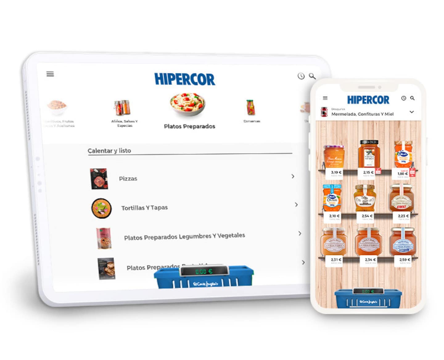 Aplicación del supermercado Hipercor