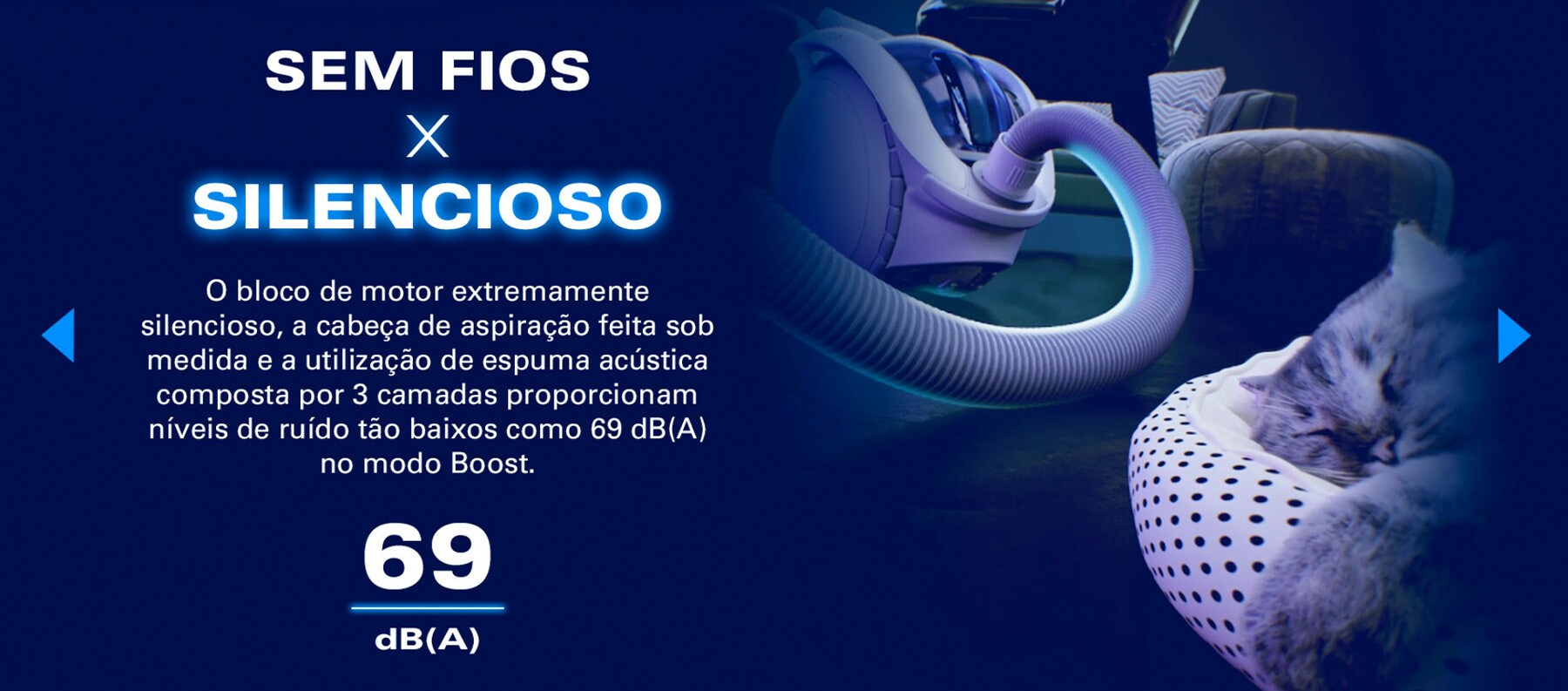 Sem fios e silencioso