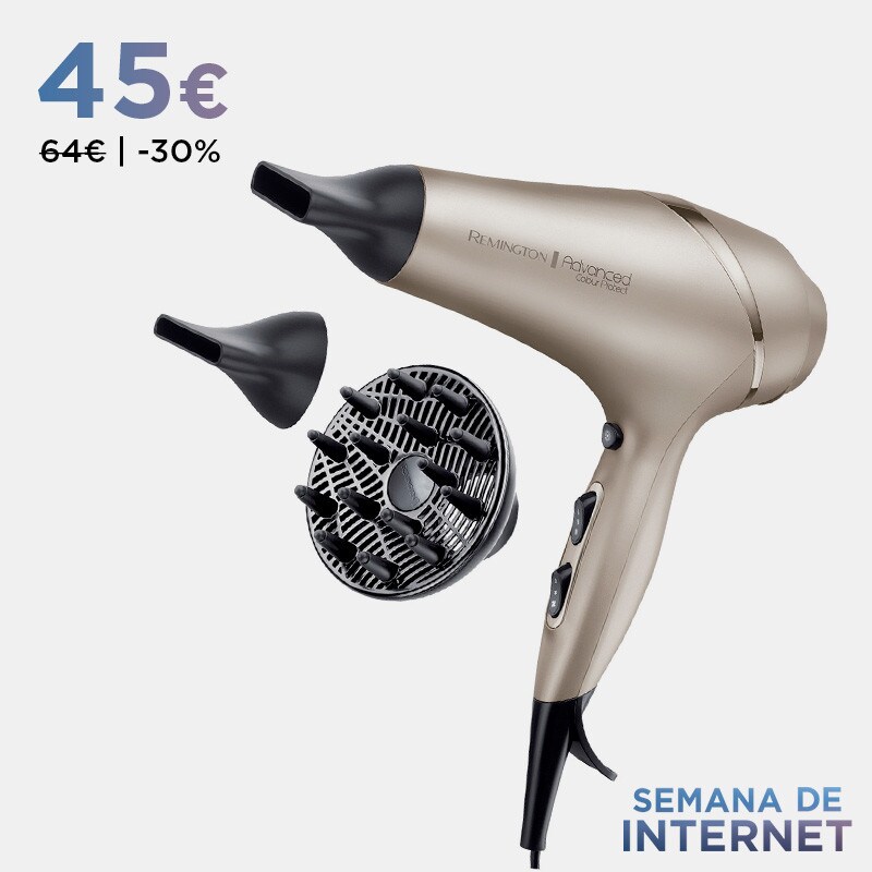 Secador Remington Advanced Colour Protect AC8605 con tecnología de  Protección de Color