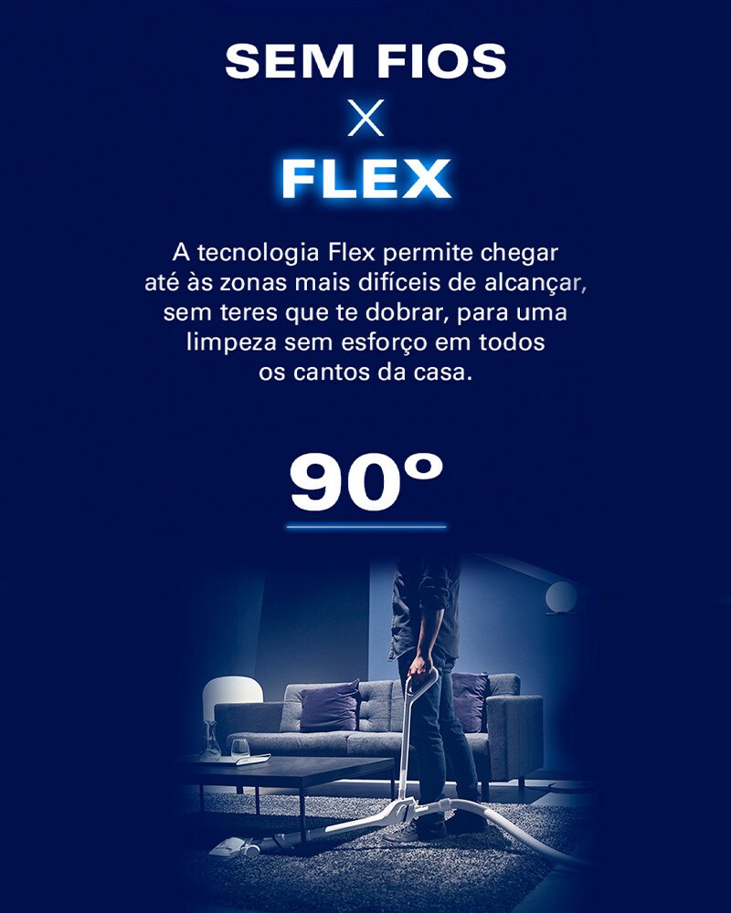 Sem fios e flex