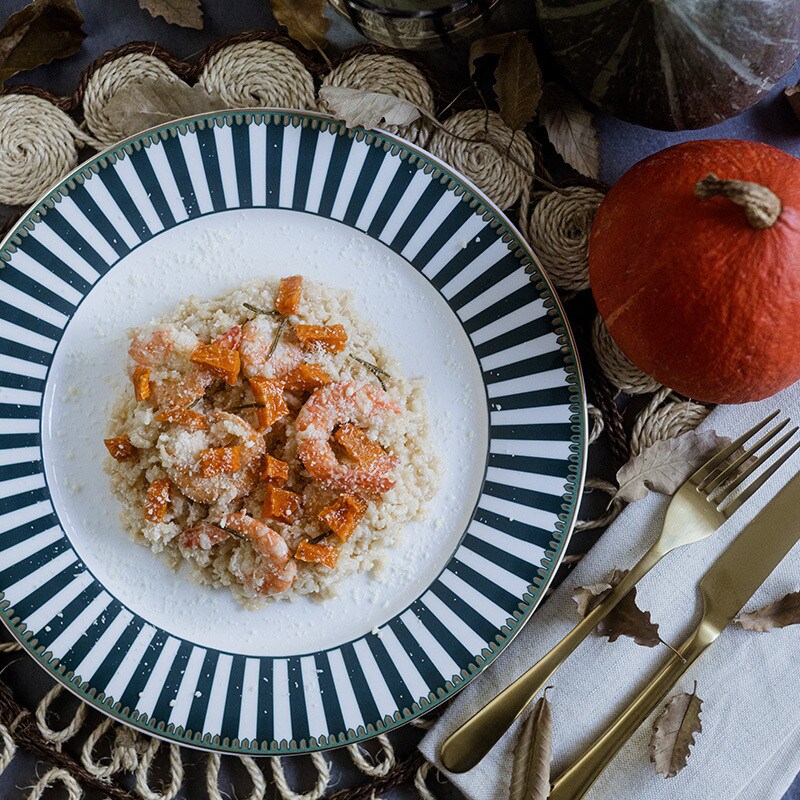 Risotto de Camarão e Abóbora