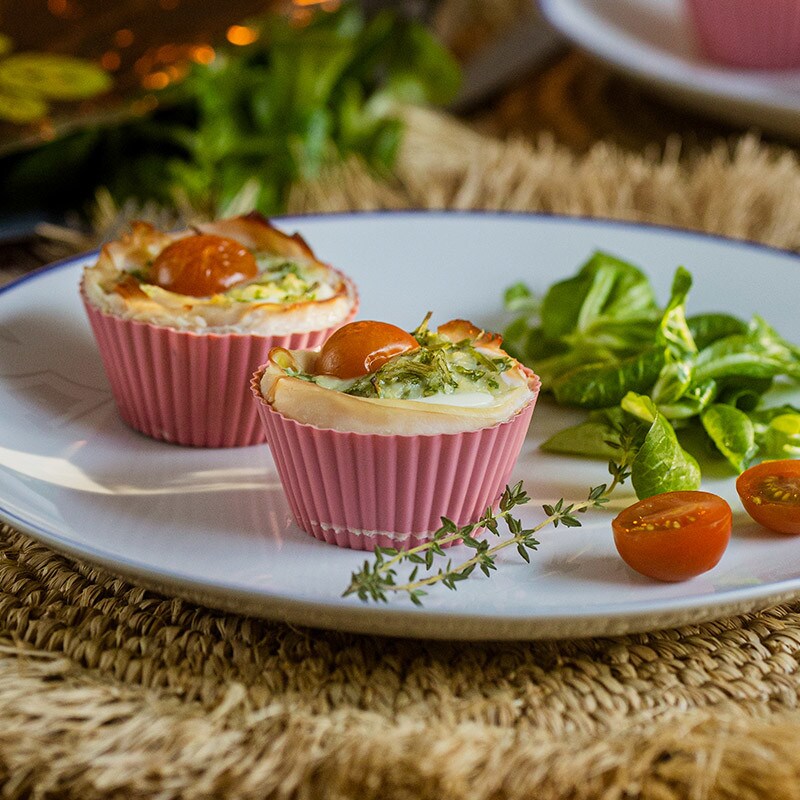 Muffins de Ovo e Fiambre e Peru