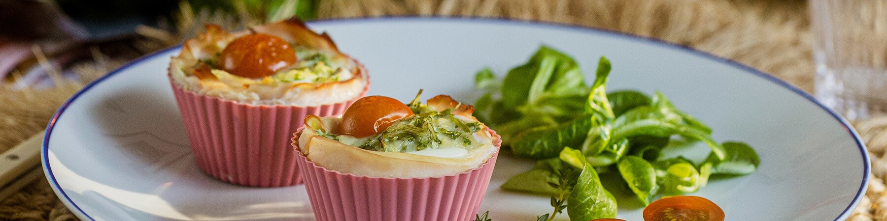 Muffins de Ovo e Fiambre e Peru