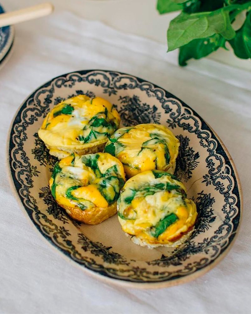 Mini Quiches de Espinafres