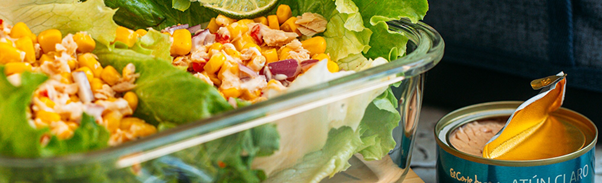 Wrap de Alface com Atum
