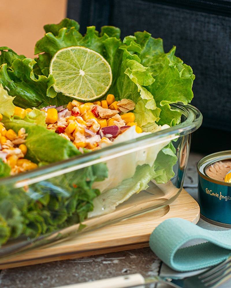 Wrap de Alface com Atum