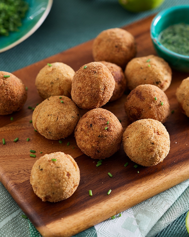 Marranitas Croquetas de Banana e Torresmos
