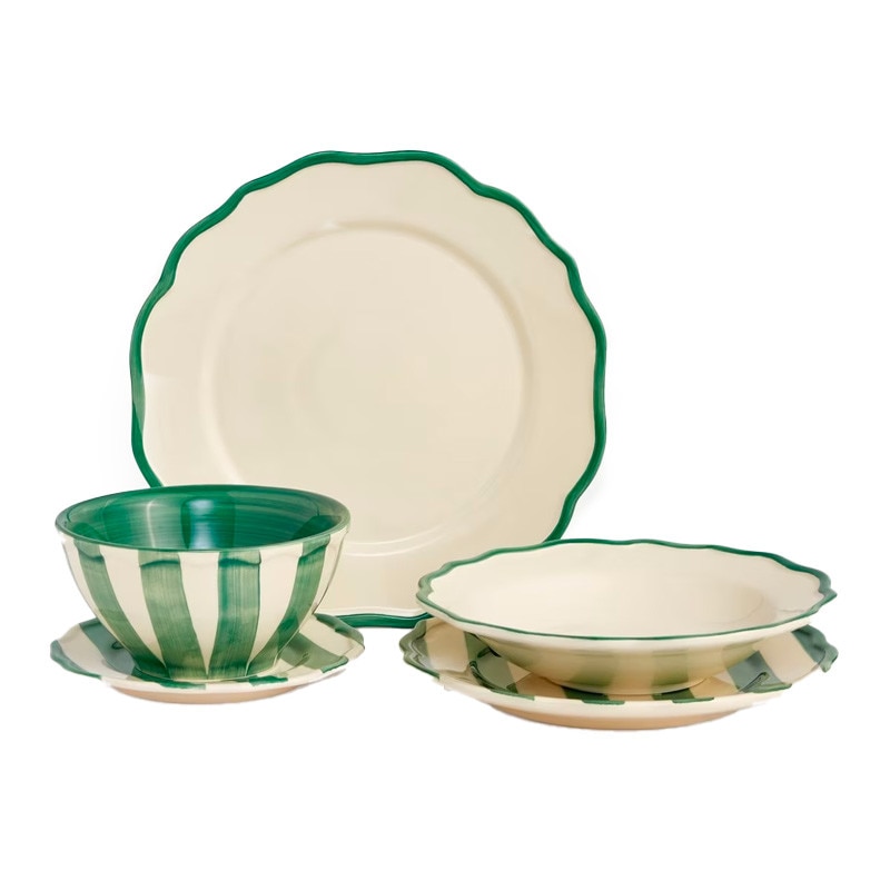 El Corte Inglés Serviço de Mesa por Peças Paradiso - Verde