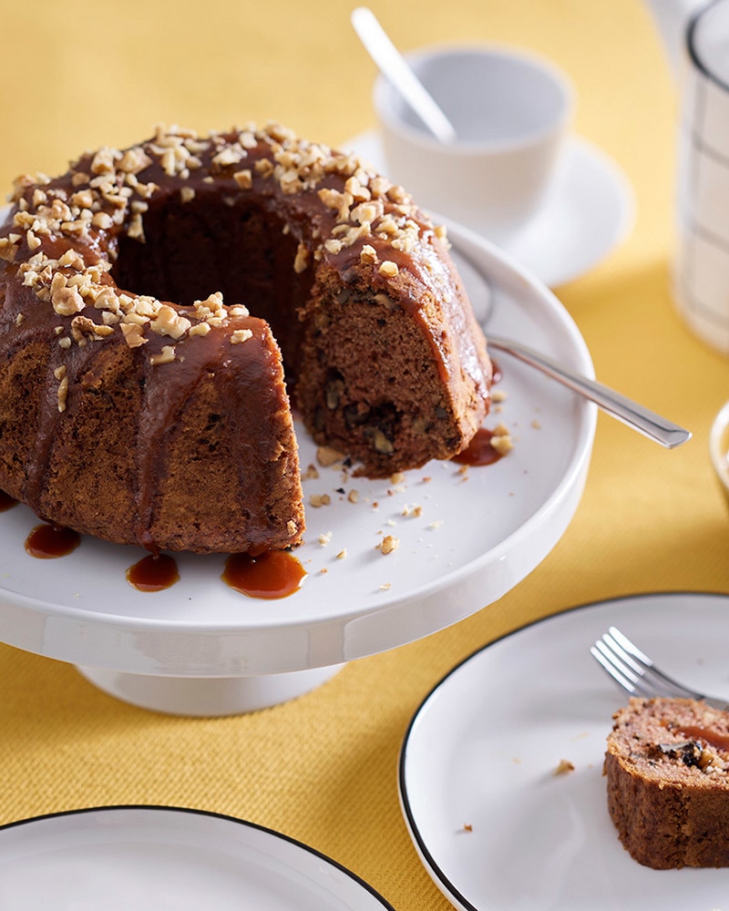 Bolo de Noz e Caramelo