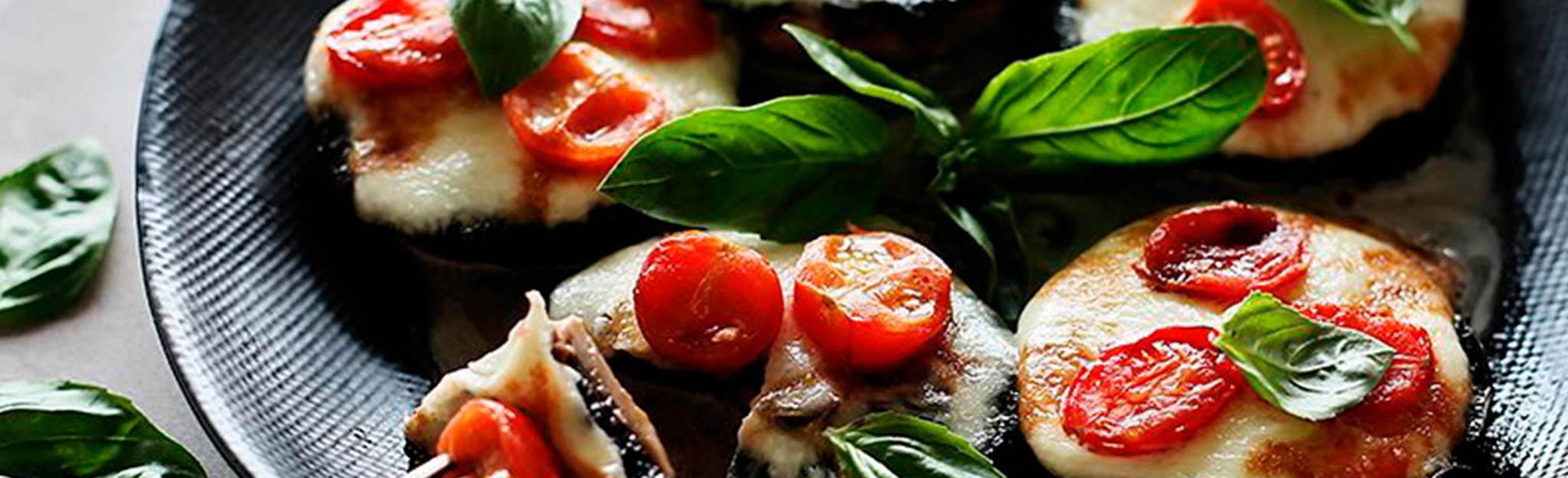 Cogumelos e Caprese
