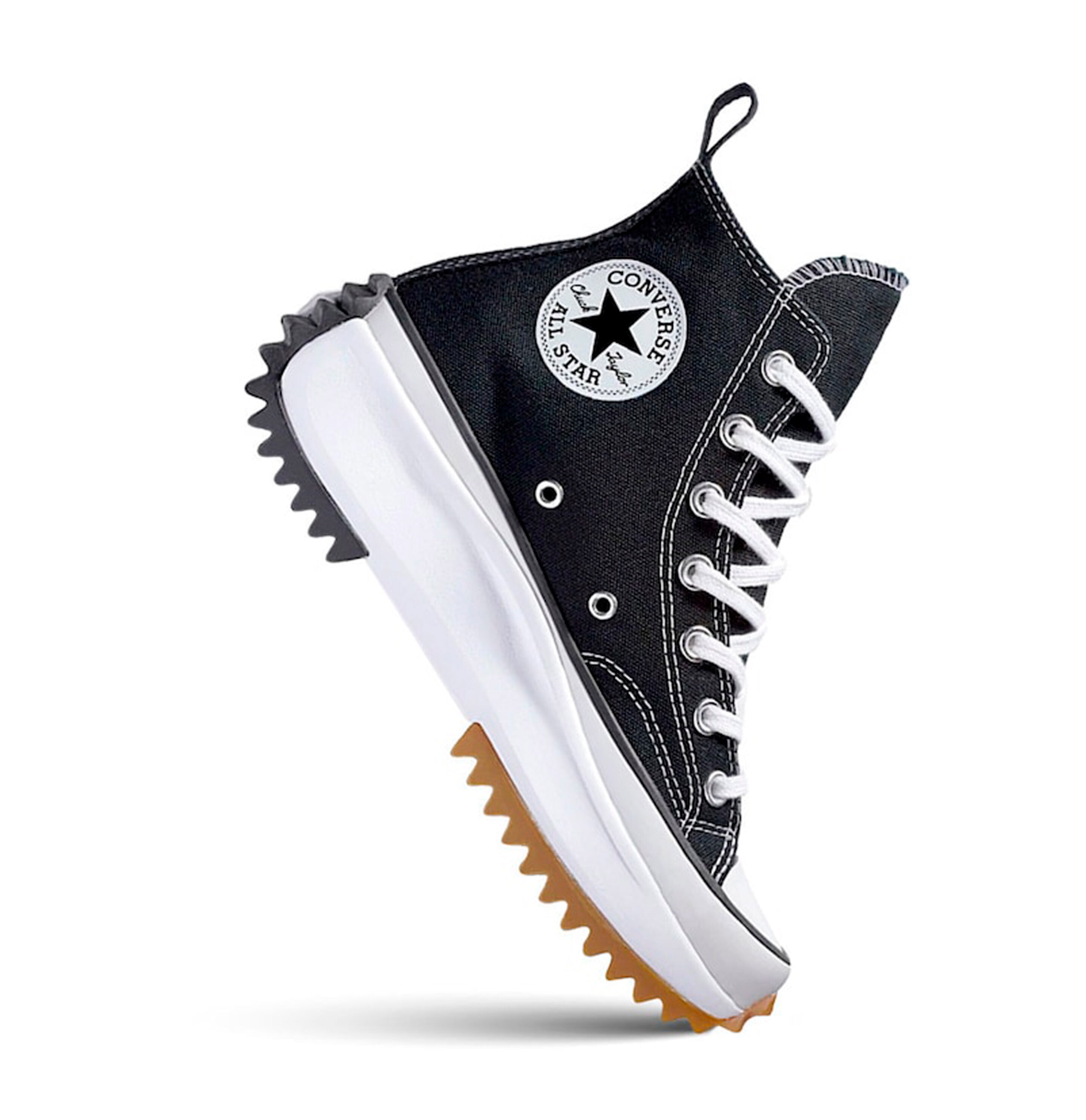 converse negra plataforma