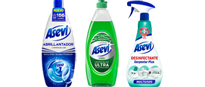 ASEVI Limpiadores del hogar distintas variedades y formatos