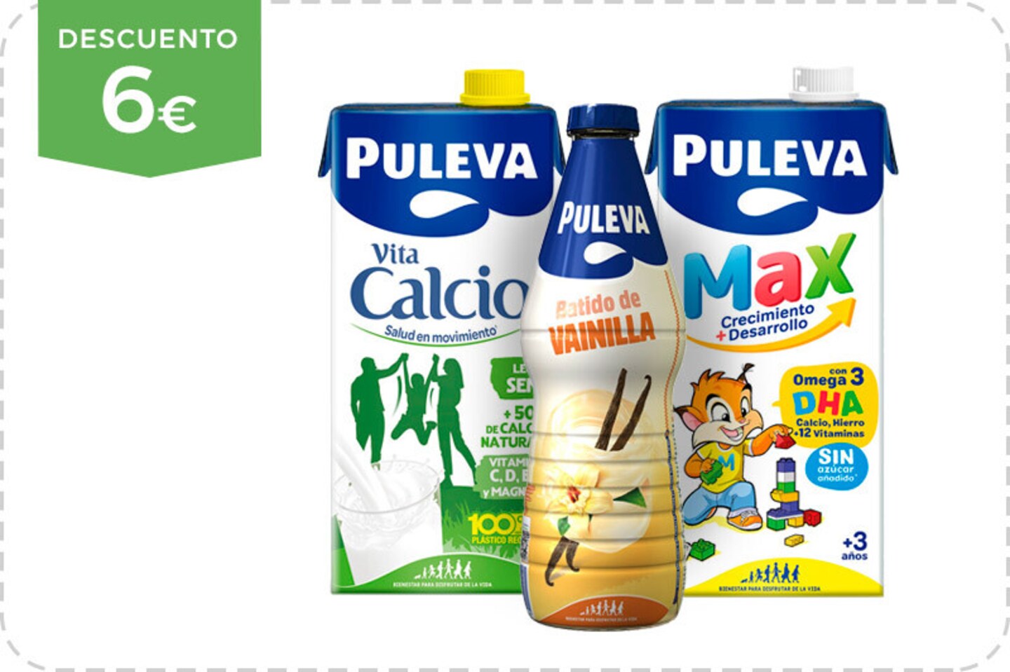 6€ gratis al comprar 20€ en Puleva