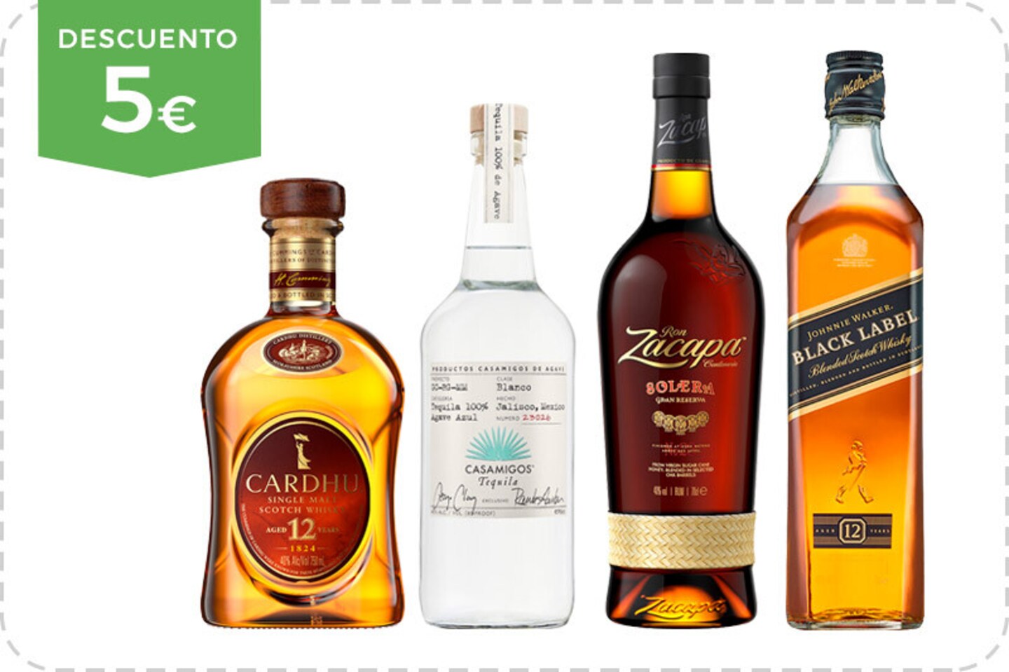 5€ gratis al comprar 45€ <strong>en licores</strong>