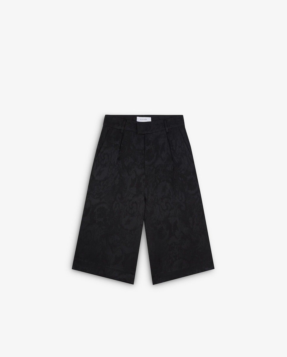 Imagem 0 de Bermudas em Tecido Jacquard com Pinças
