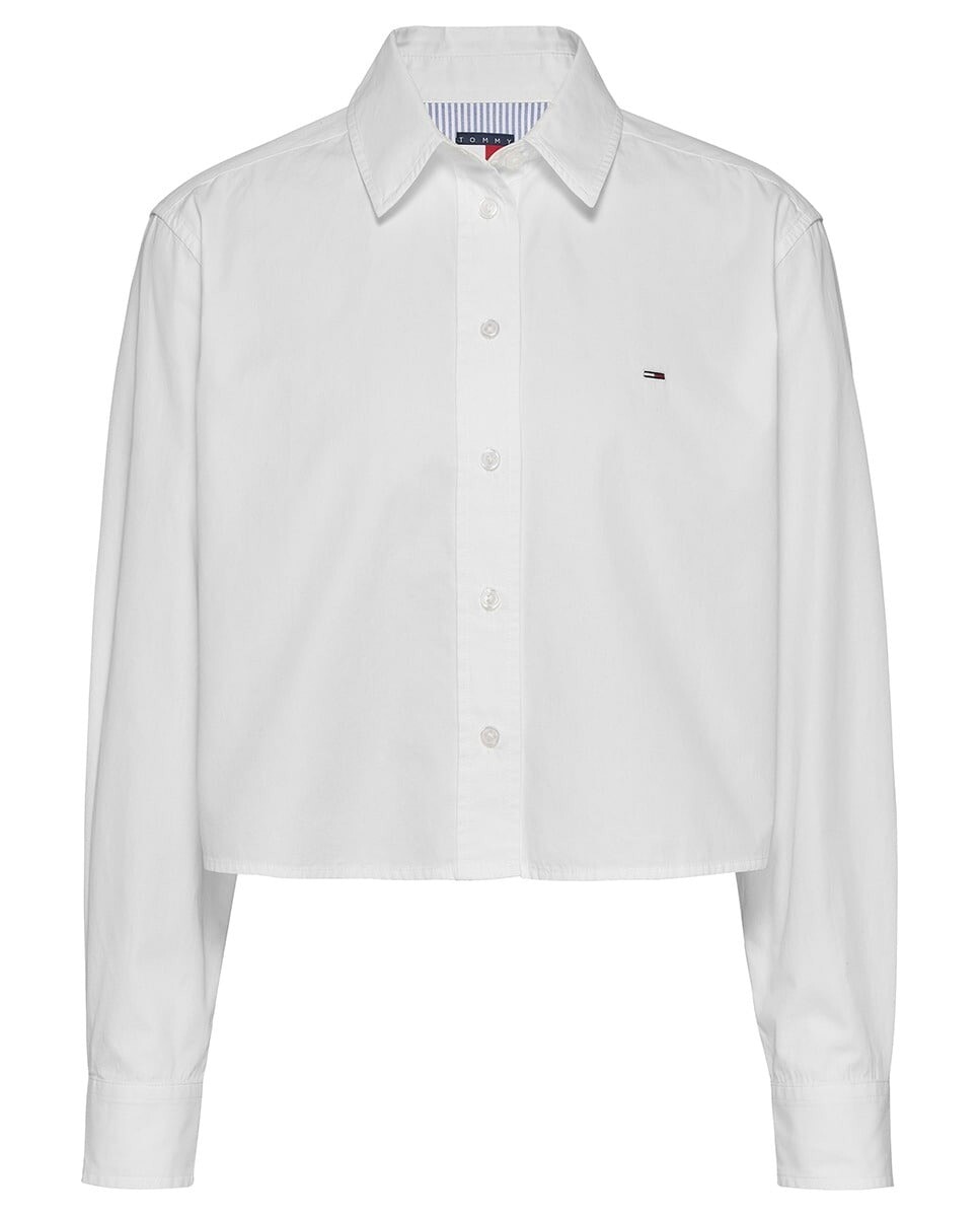 Imagem 0 de Camisa Cropped Fit em Tecido de Popelina
