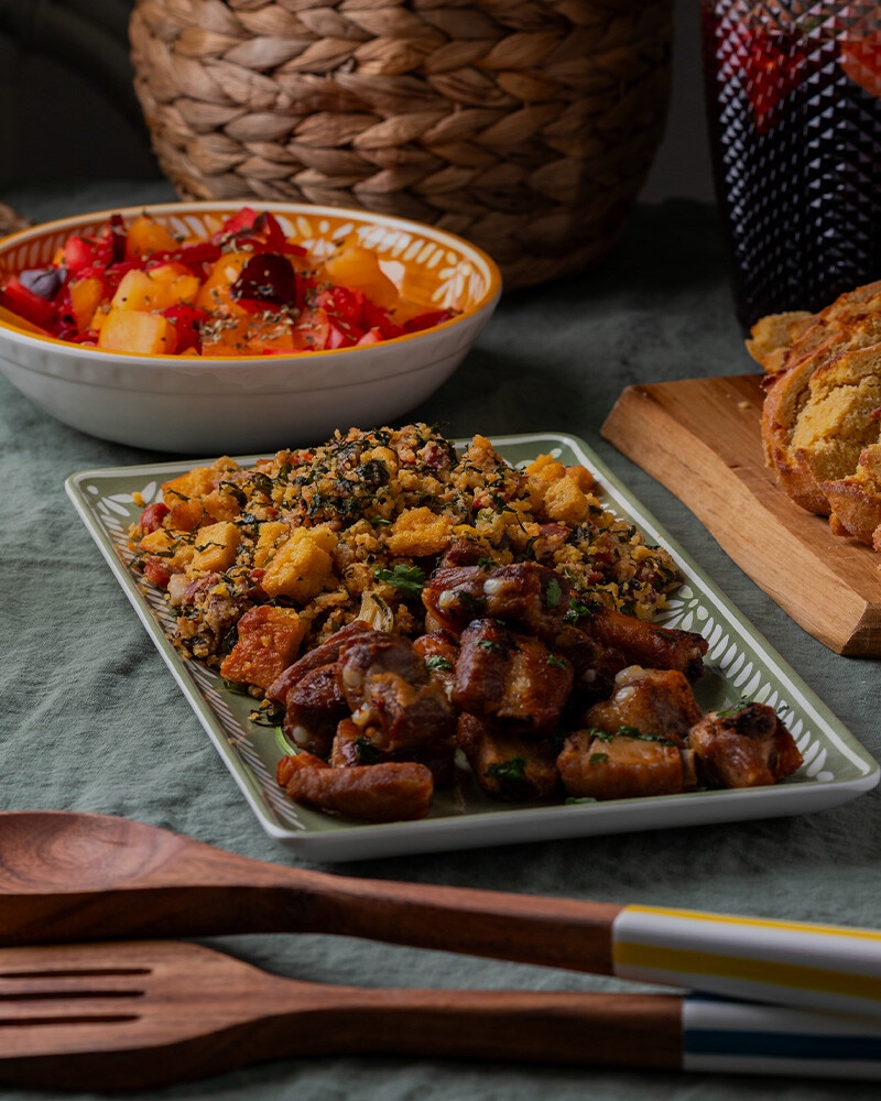 Migas com Enchidos