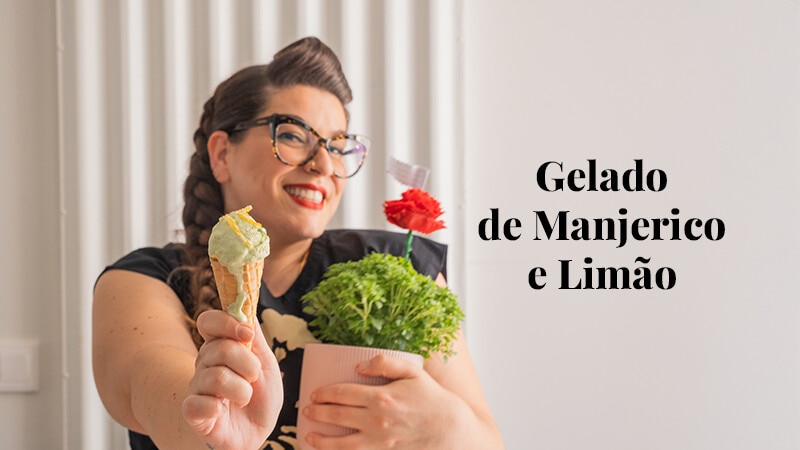 Gelado de Manjerico e Limão