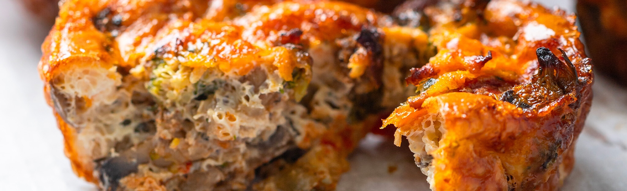 Egg Muffins de cogumelos