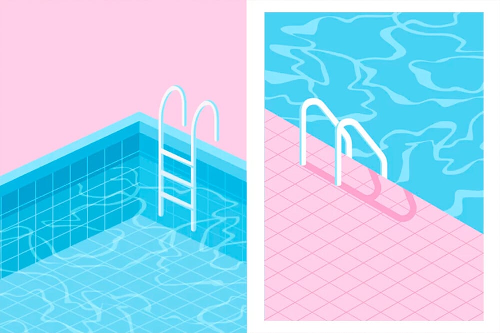 Equipación para ir a la piscina