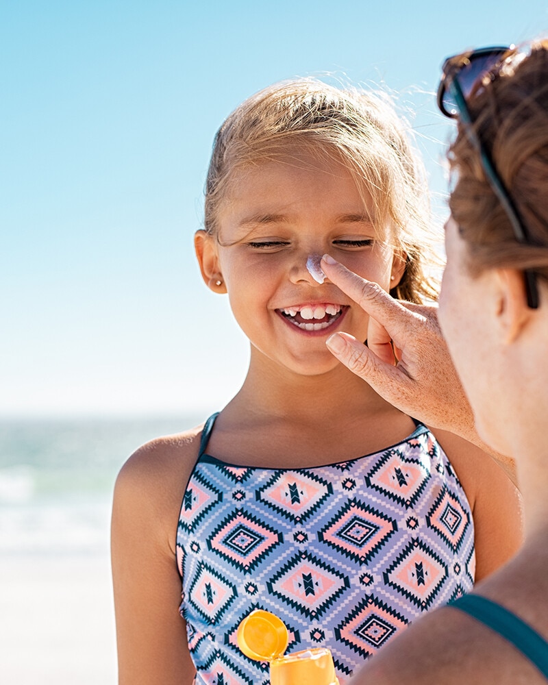Protetores solares infantis