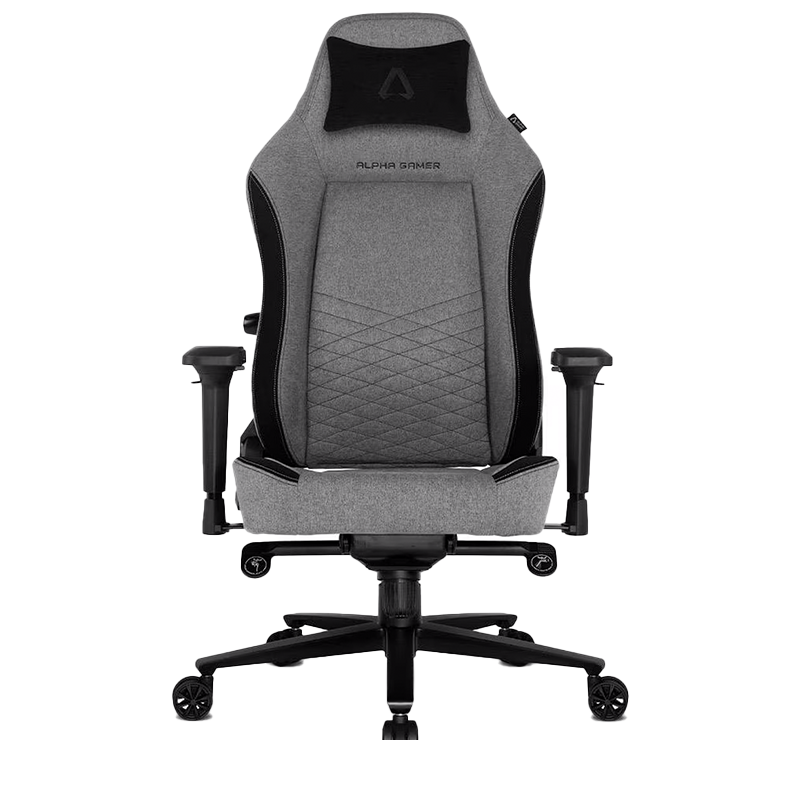 Cadeira Gaming Alpha Gamer - Preto / Cinzento