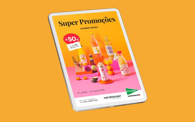 Summer Drinks até -50% em + 100 produtos - 27 de junho a 10 de julho