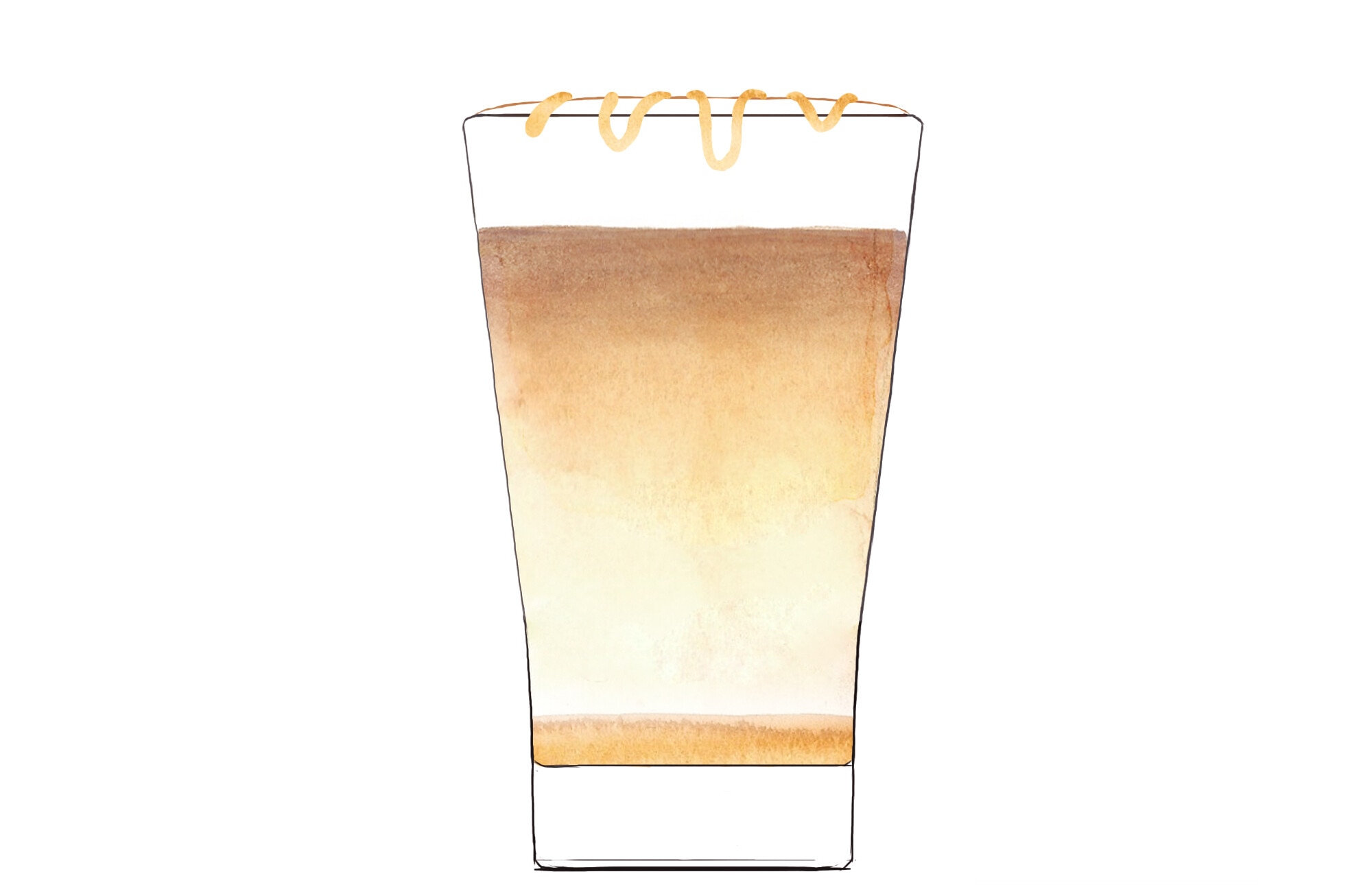 Cafetería Cafés calientes especiales Latte machiato