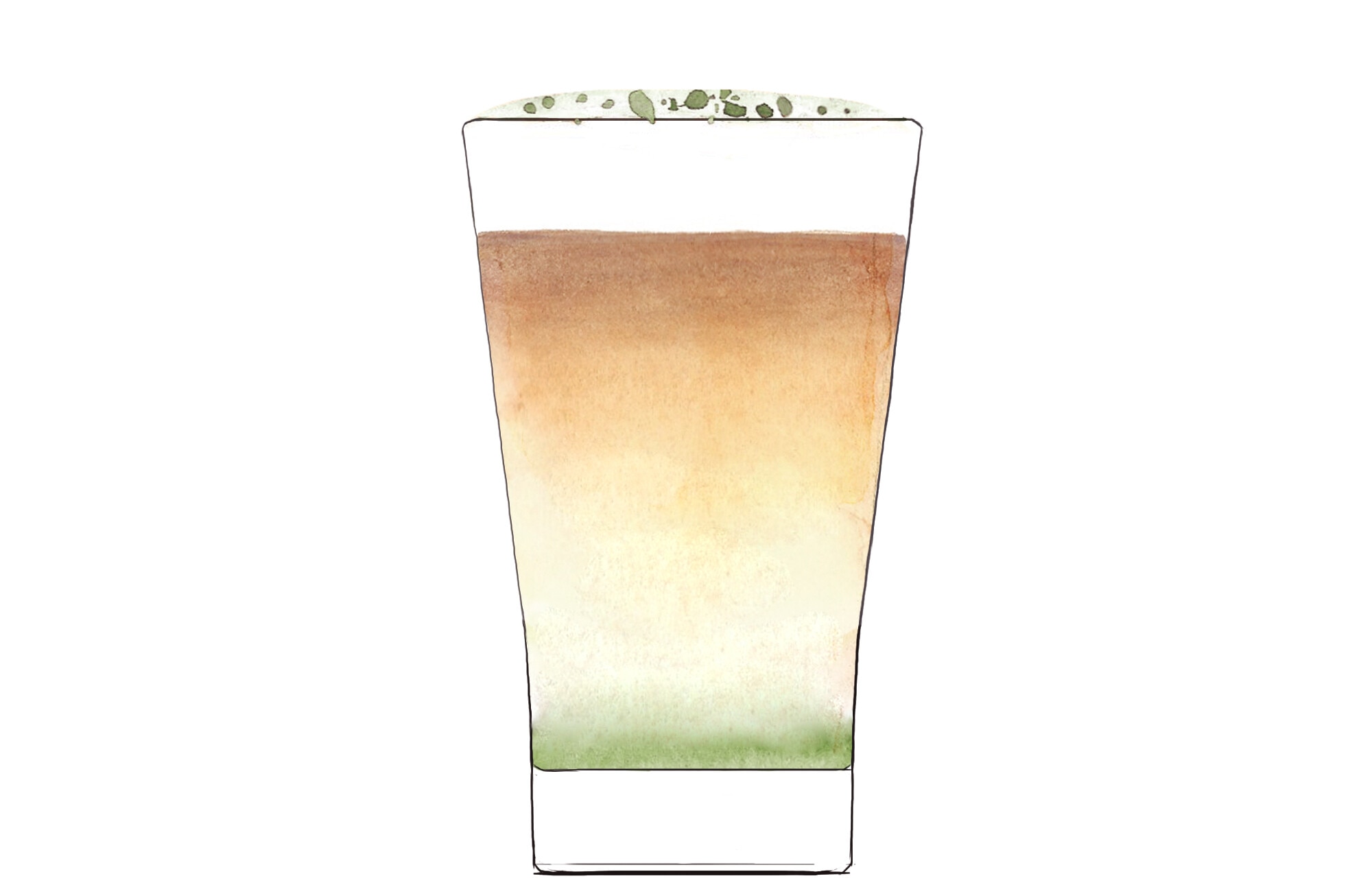 Cafetería Cafés calientes especiales Latte machiato