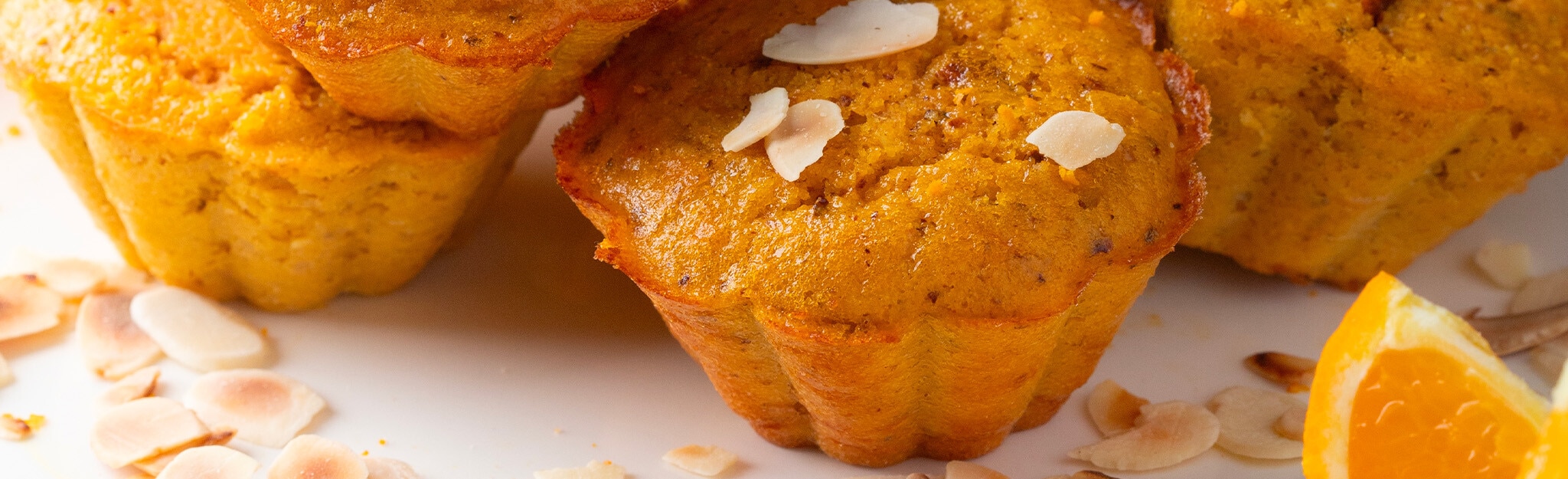 Queques de Laranja, Cenoura e Amêndoa