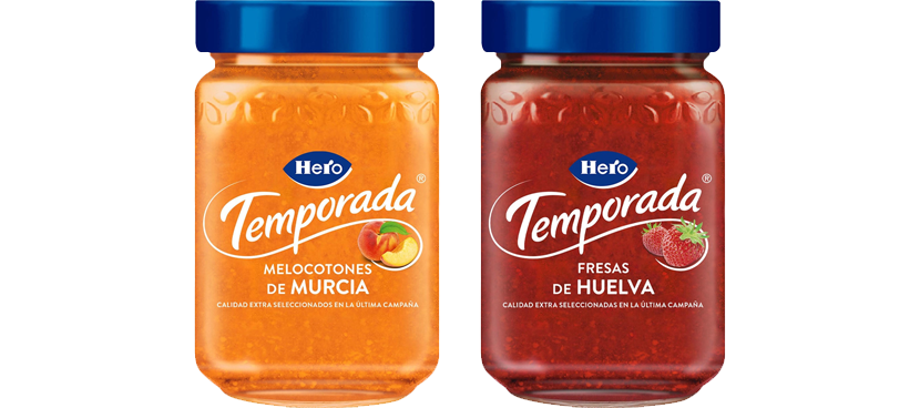 HERO Mermeladas frasco 350 g distintas variedades
