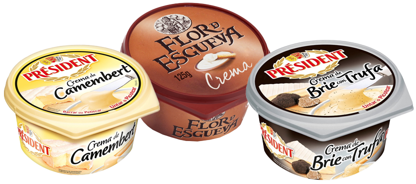 MULTIMARCA crema de queso distintas variedades