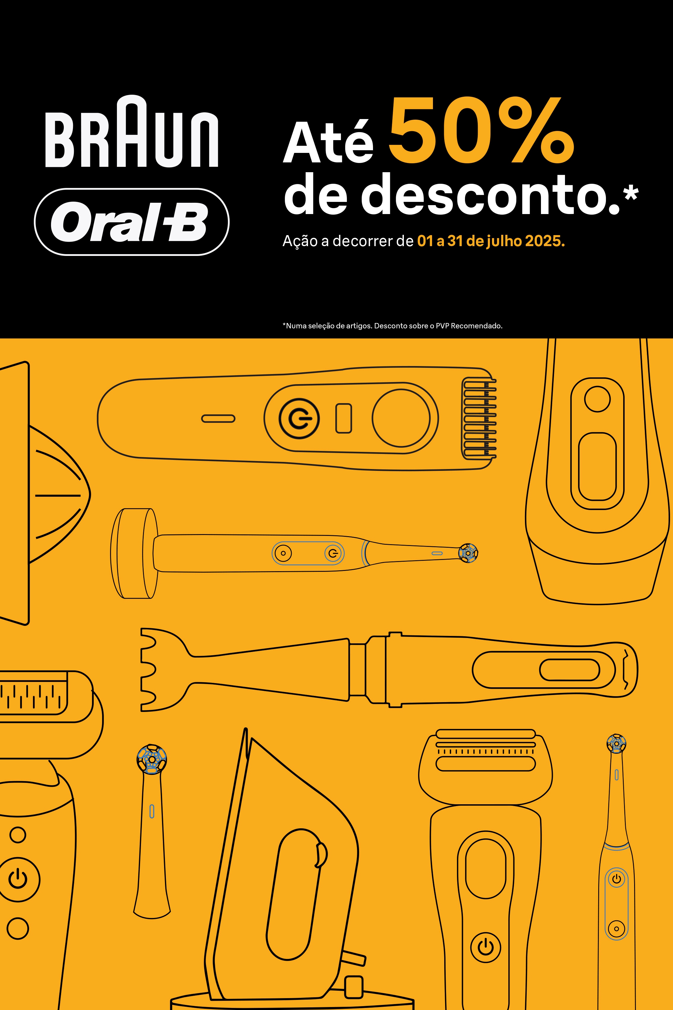 Campanha Braun Month - Até -50% de desconto numa seleção de artigos