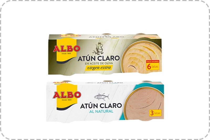 5€ descuento por compras superiores a 20€ en selección de conservas de pescado. Introduce código ALBODTO. Exclusivo online