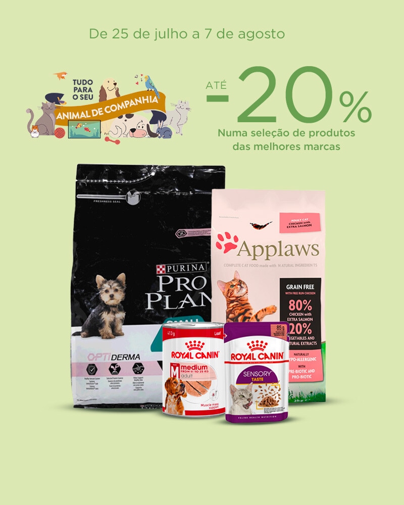 Tudo para o seu Animal de Companhia - 25 de julho a 07 de agosto