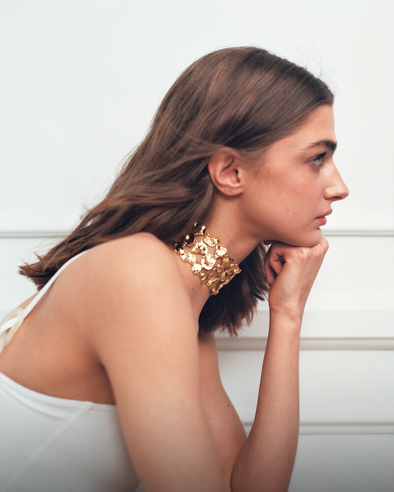 Chokers en dorado