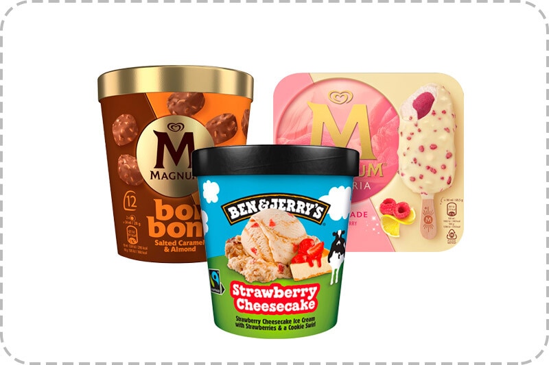 6€ de descuento por compra superior a 20€ en selección de helados. Introduce código DTOHELADOS. Exclusivo online.