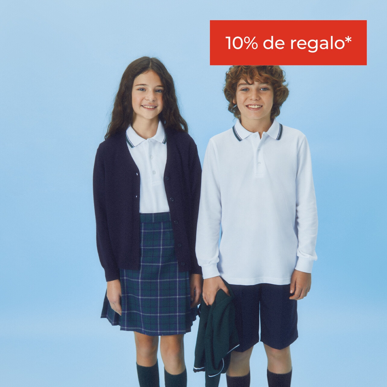 Uniformes escolares y básicos 10% de regalo*