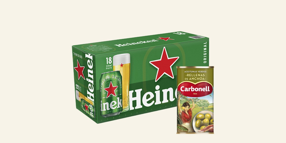 CERVEZA RUBIA LAGER HOLANDESA HEINEKEN