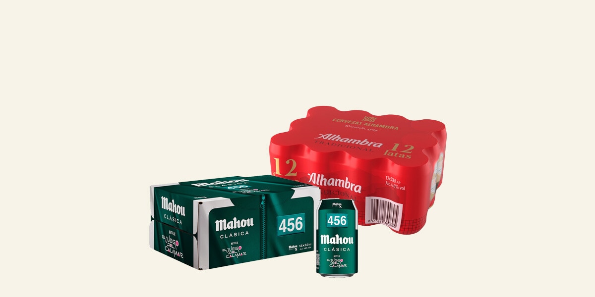 CERVEZA RUBIA PACK 12 X 33 CL SELECCIÓN DE MARCA