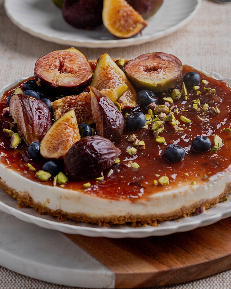 Cheesecake de Mel e Figos
