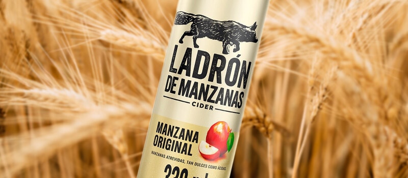  LADRON DE MANZANAS cider de manzana lata 33 cl. 2ª unidad -70%