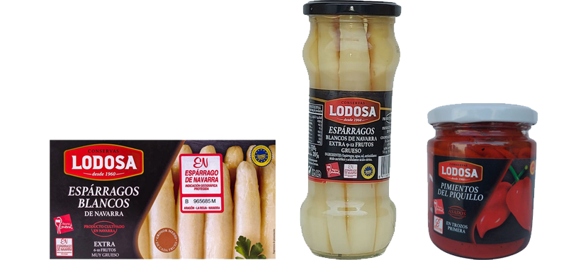 LODOSA selección de espárragos y pimientos