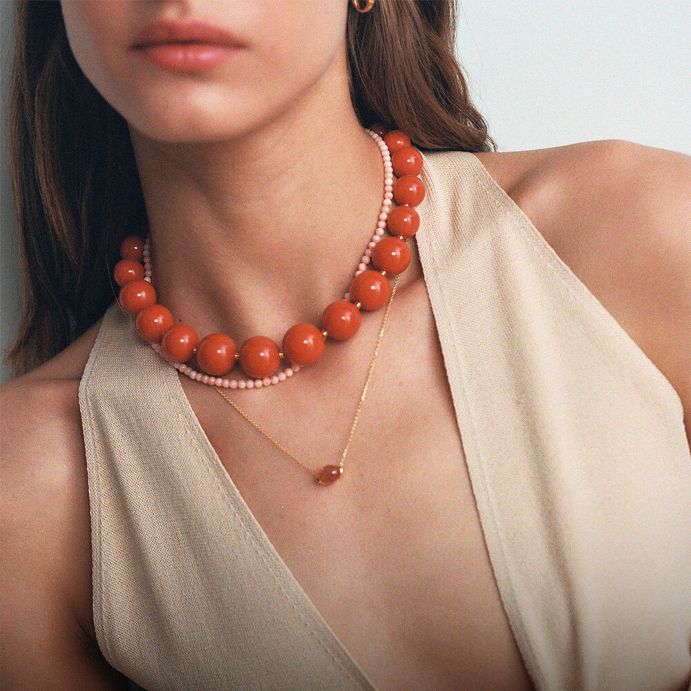 Joyas en color coral