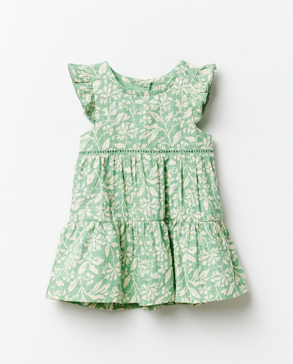 Imagem 0 de Vestido Estampado - Bicolor