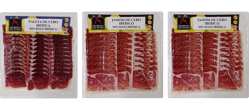 SECRETOS DE TONDA Loncheados de cebo ibérico 50% raza ibérica, 200 g