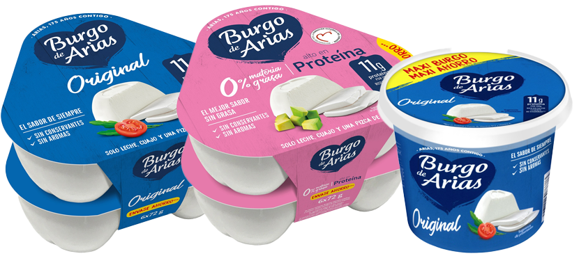 BURGO DE ARIAS queso fresco distintas variedades