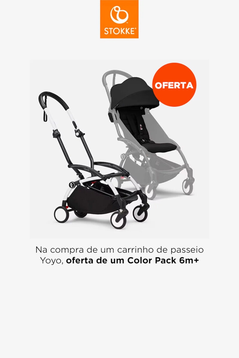 Na compra de um carrinho de passeio Yoyo, oferta de um Color Pack 6m+