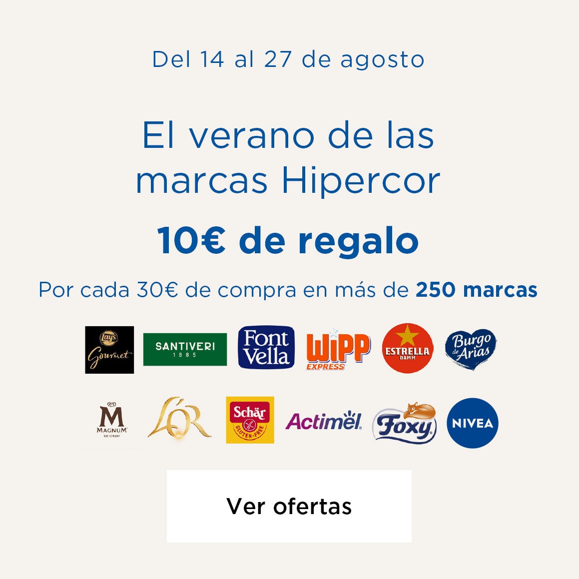 El verano de las marcas en Hipercor | 10€ de regalo